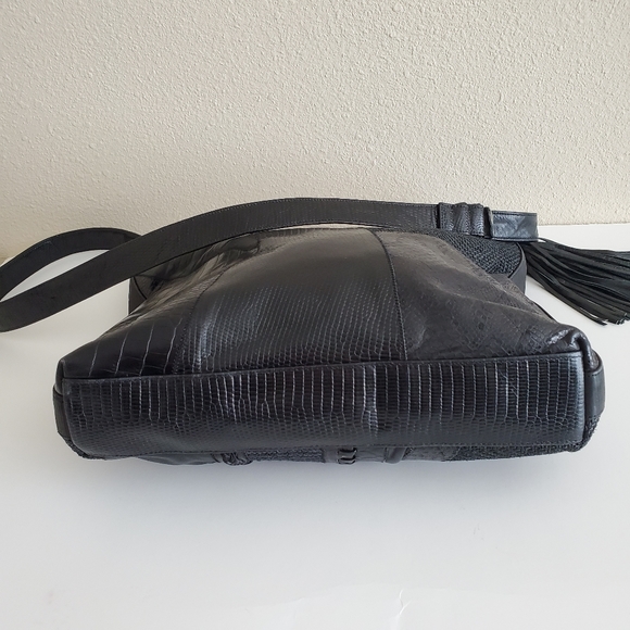 Sharif Patchwork Snake Tassel Crossbody Purse - Picture 2 of 8